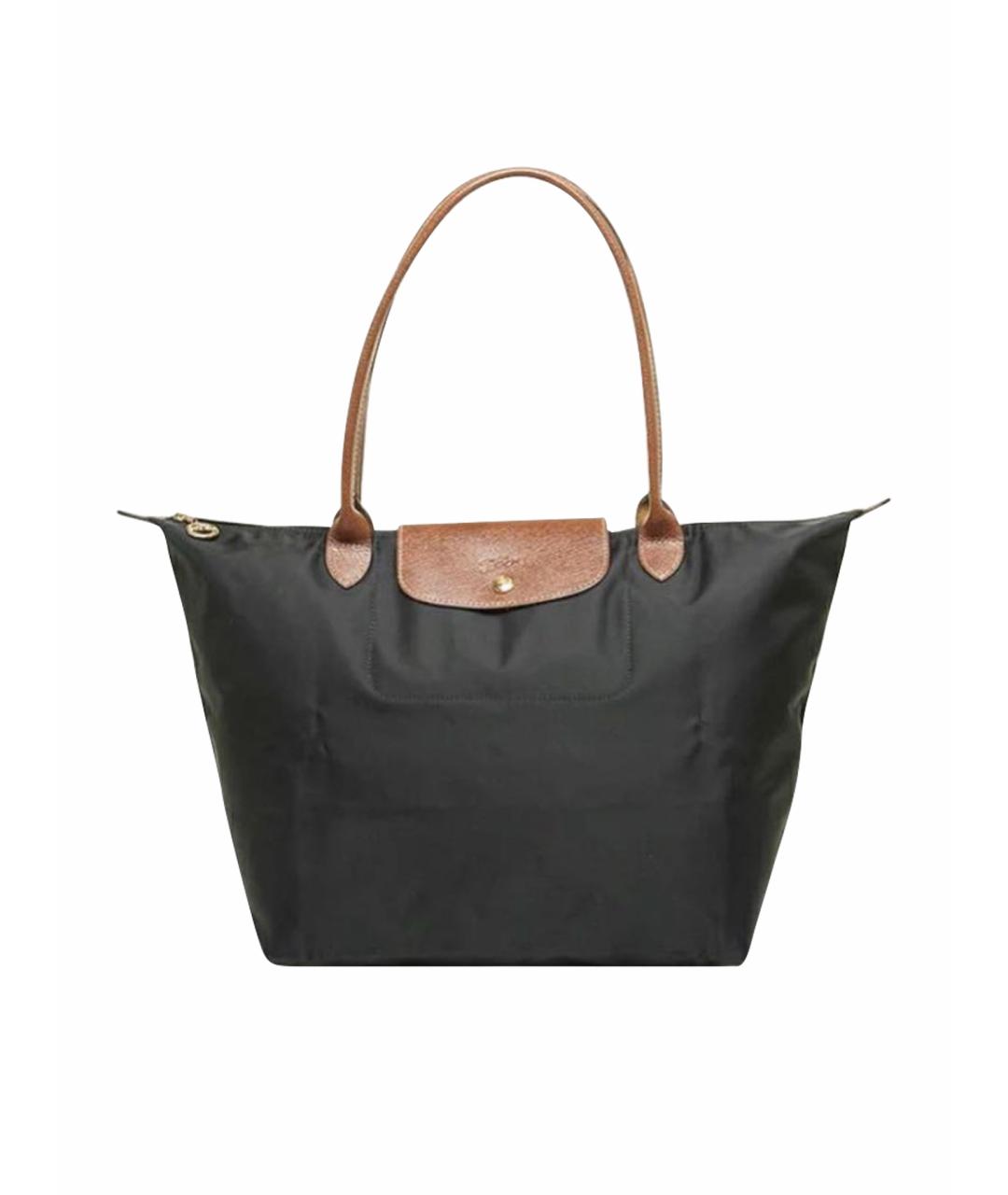 LONGCHAMP Черная сумка тоут, фото 1
