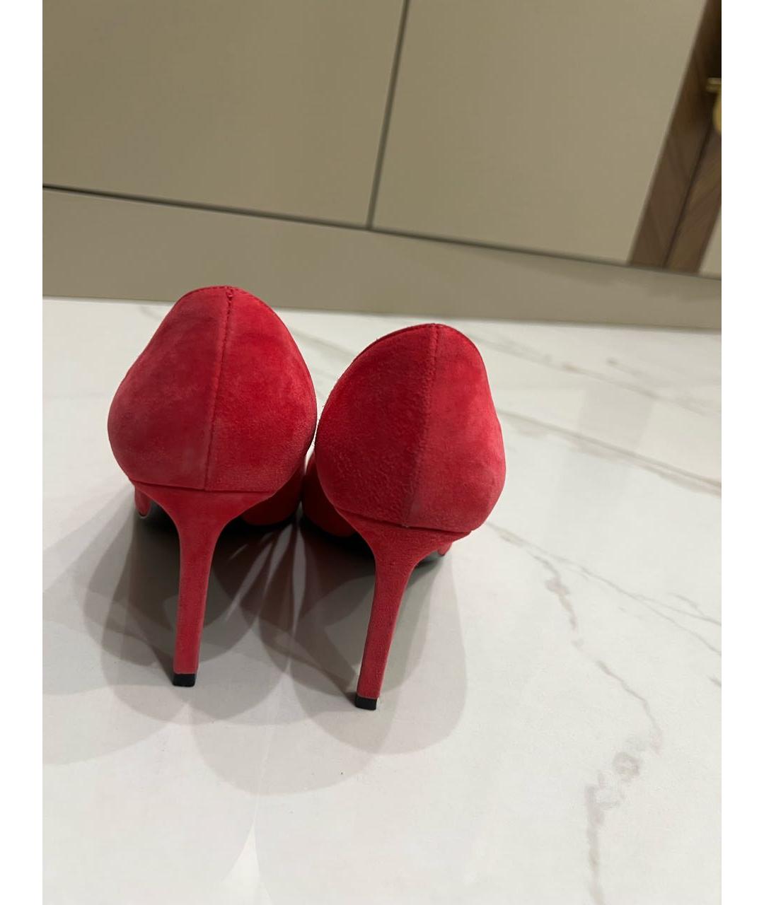 SAINT LAURENT Розовые замшевые туфли, фото 4