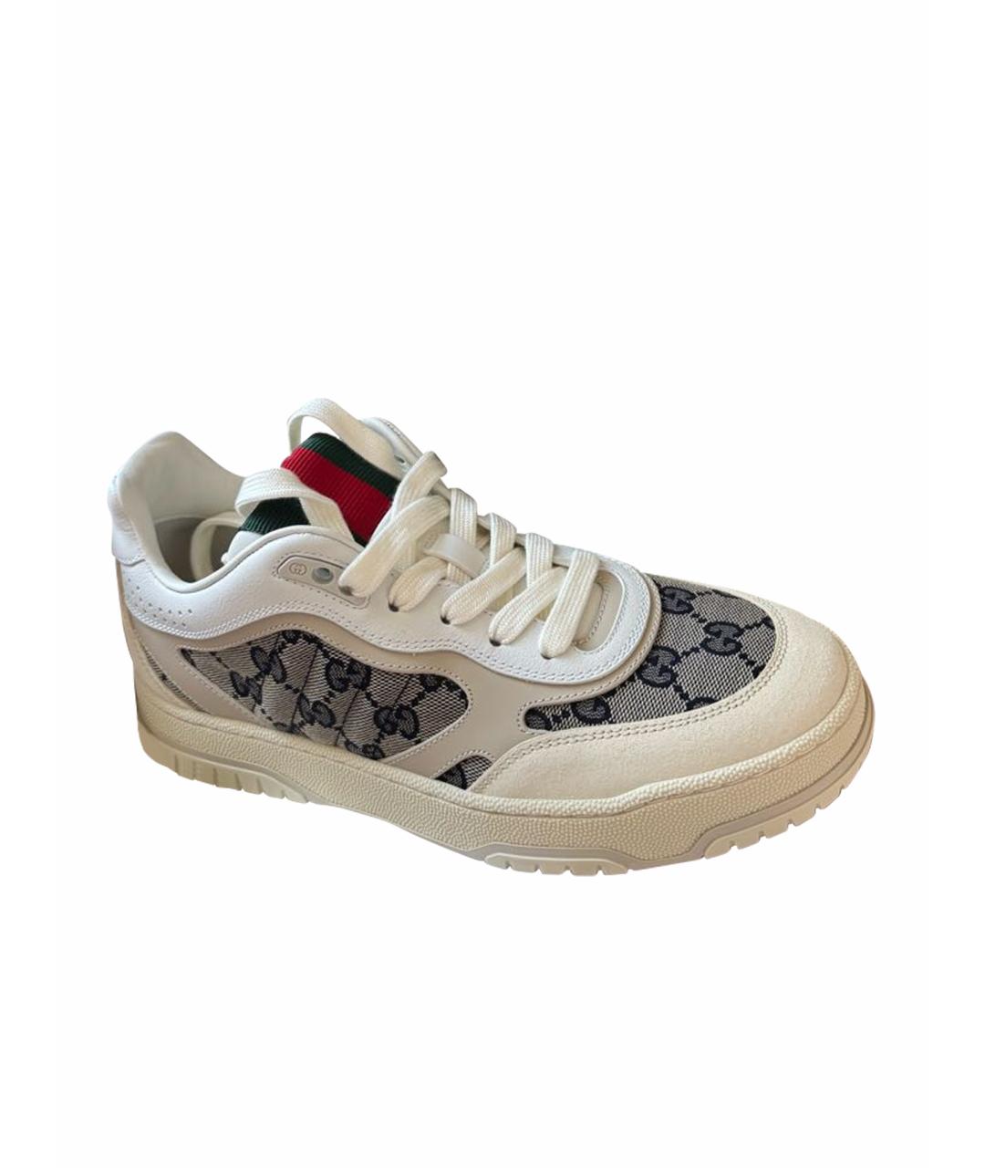 GUCCI Бежевые кеды, фото 1