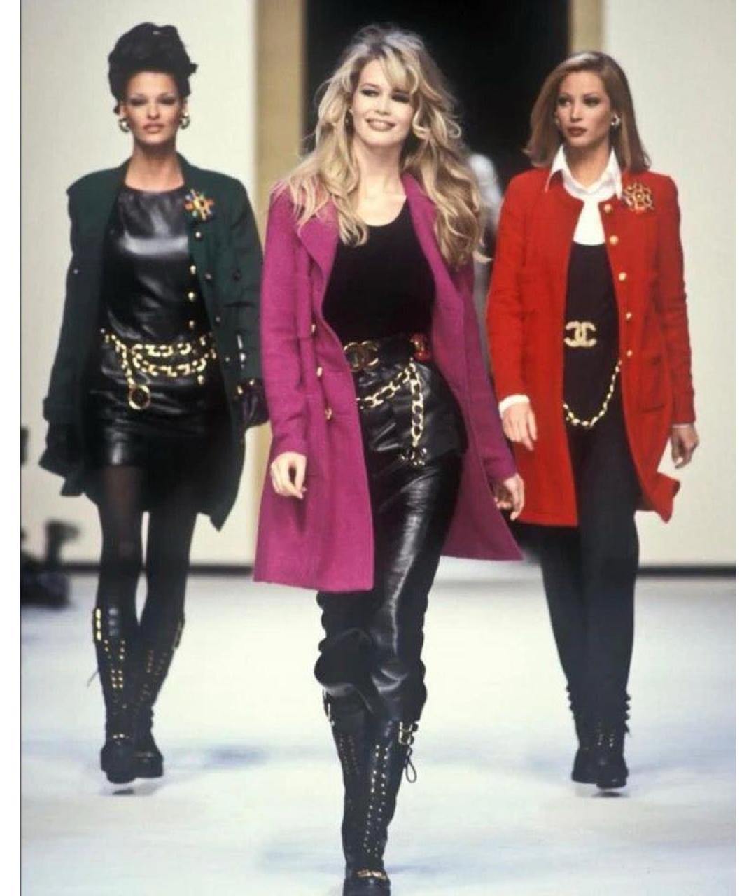 CHANEL Черный кожаный ремень, фото 6