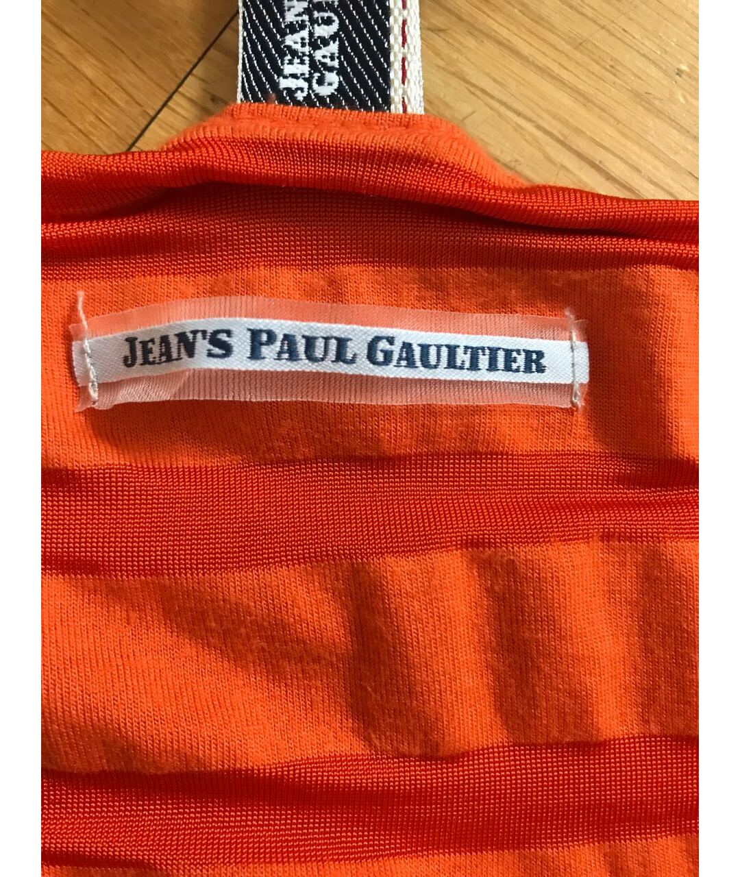 JEAN PAUL GAULTIER Оранжевая вискозная футболка, фото 6