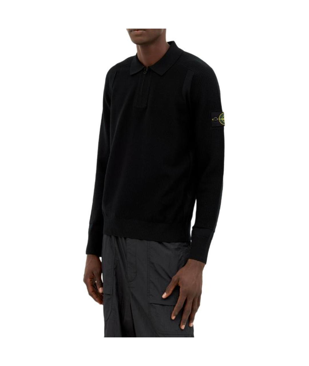 STONE ISLAND Черный джемпер / свитер, фото 3
