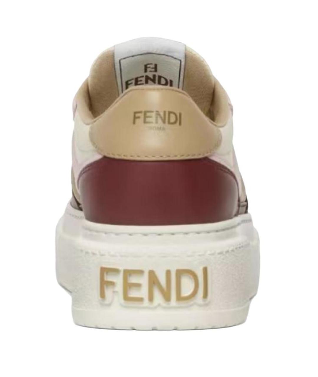 FENDI Белые кроссовки, фото 5