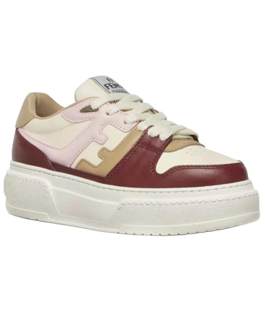 FENDI Белые кроссовки, фото 3