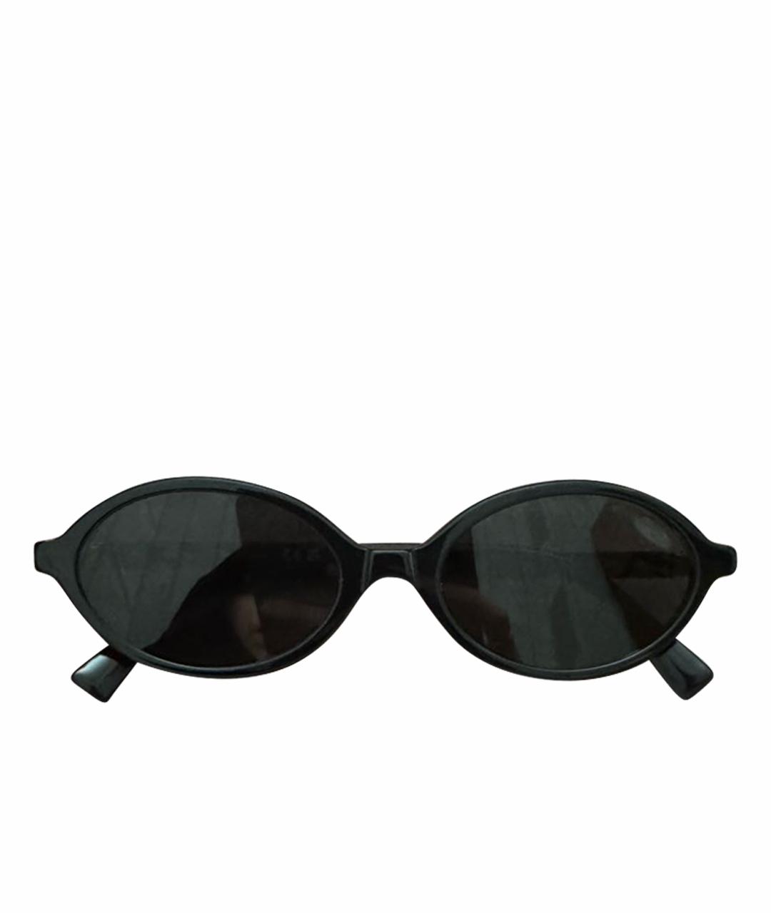 MIU MIU Черные пластиковые солнцезащитные очки, фото 1