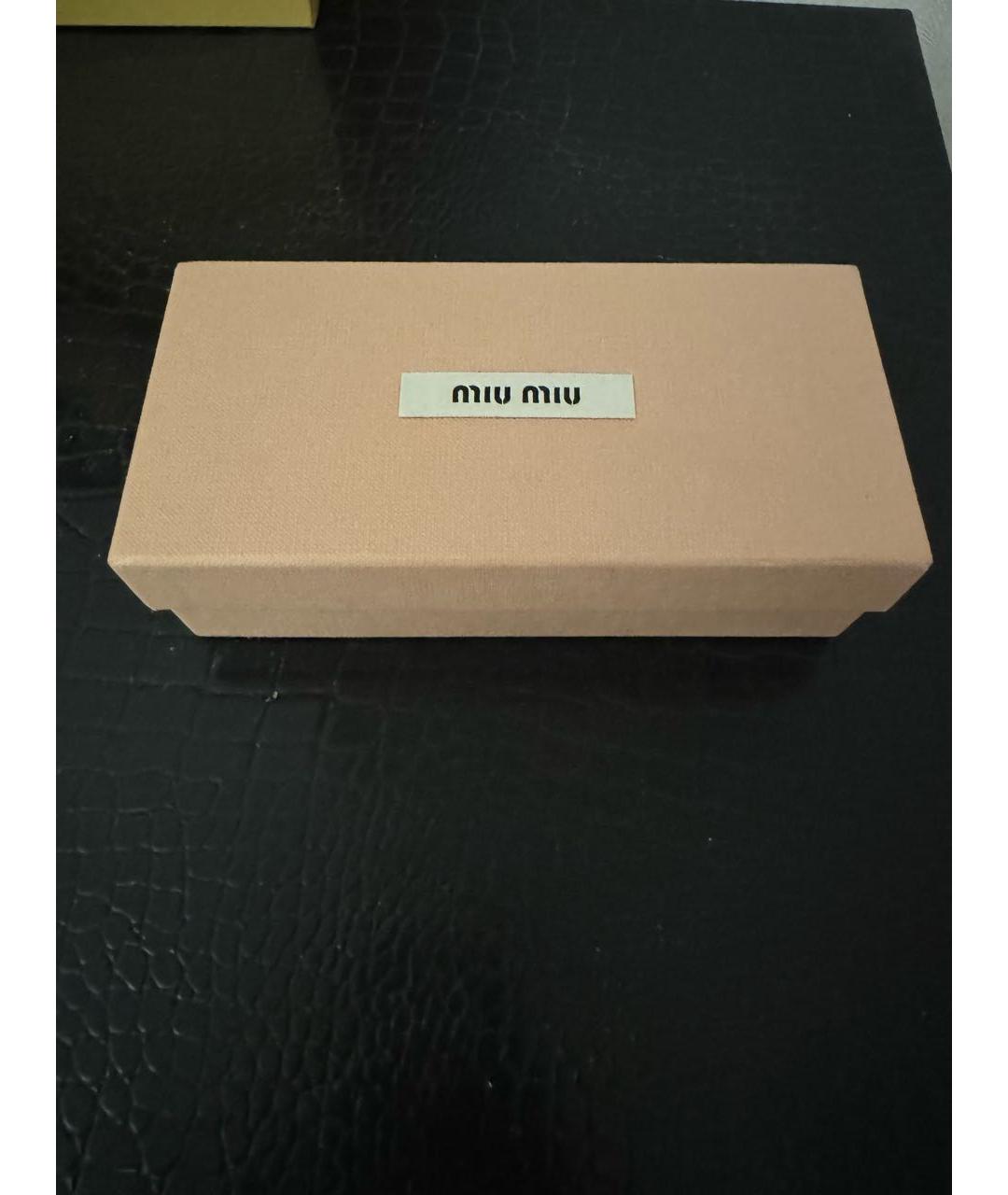 MIU MIU Черные пластиковые солнцезащитные очки, фото 2