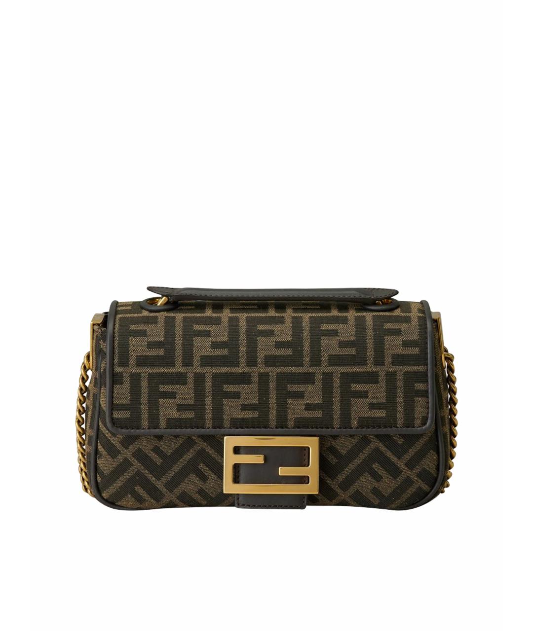 FENDI Коричневая сумка через плечо, фото 8