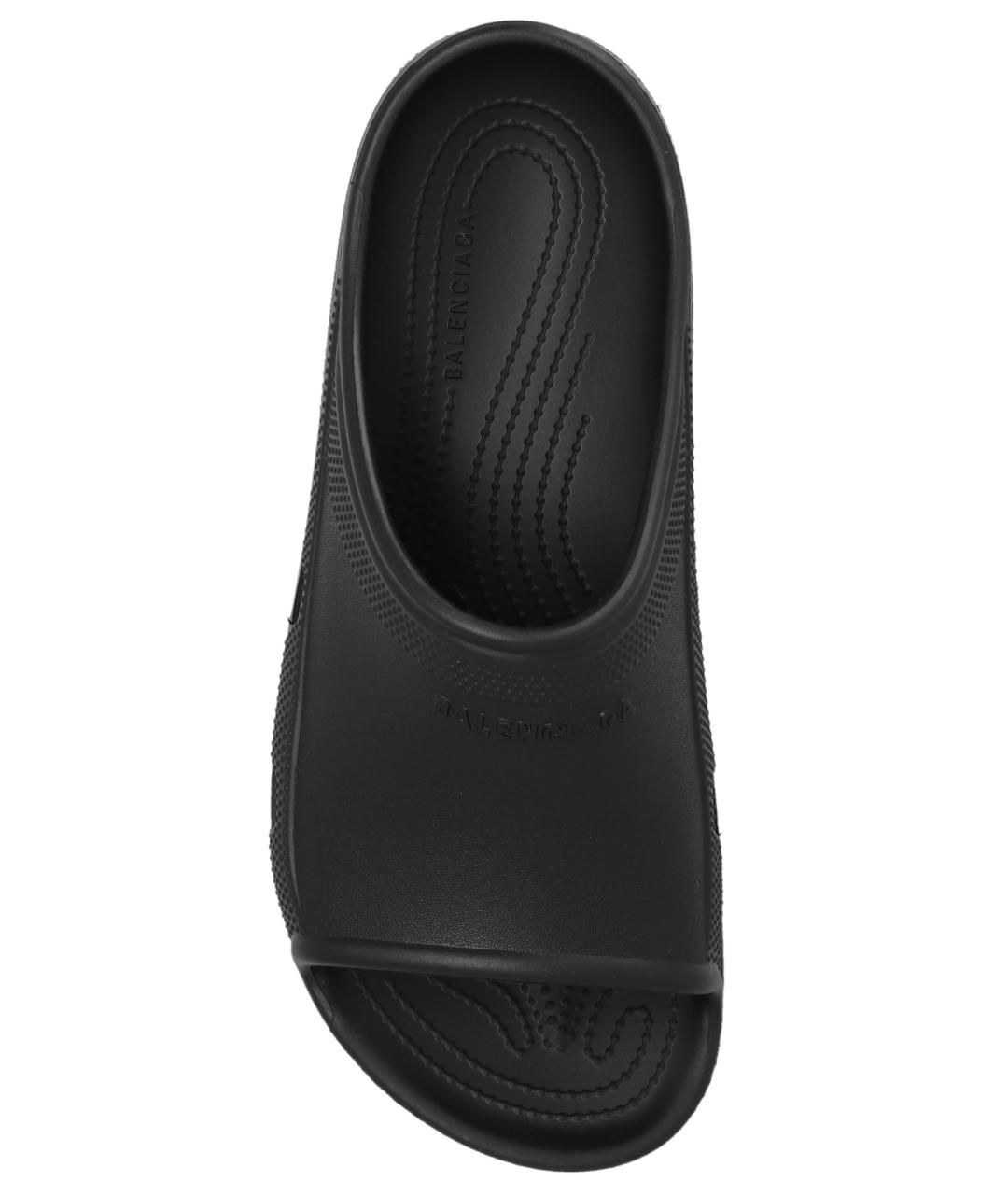 BALENCIAGA Черные шлепанцы, фото 3
