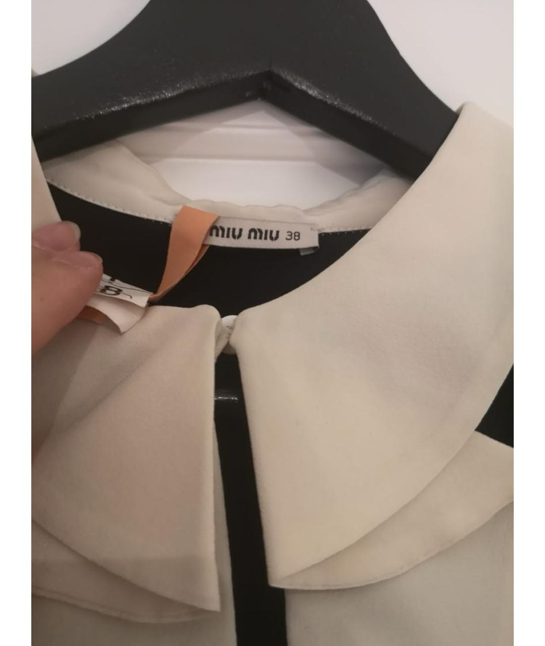 MIU MIU Черное полиэстеровое платье, фото 3