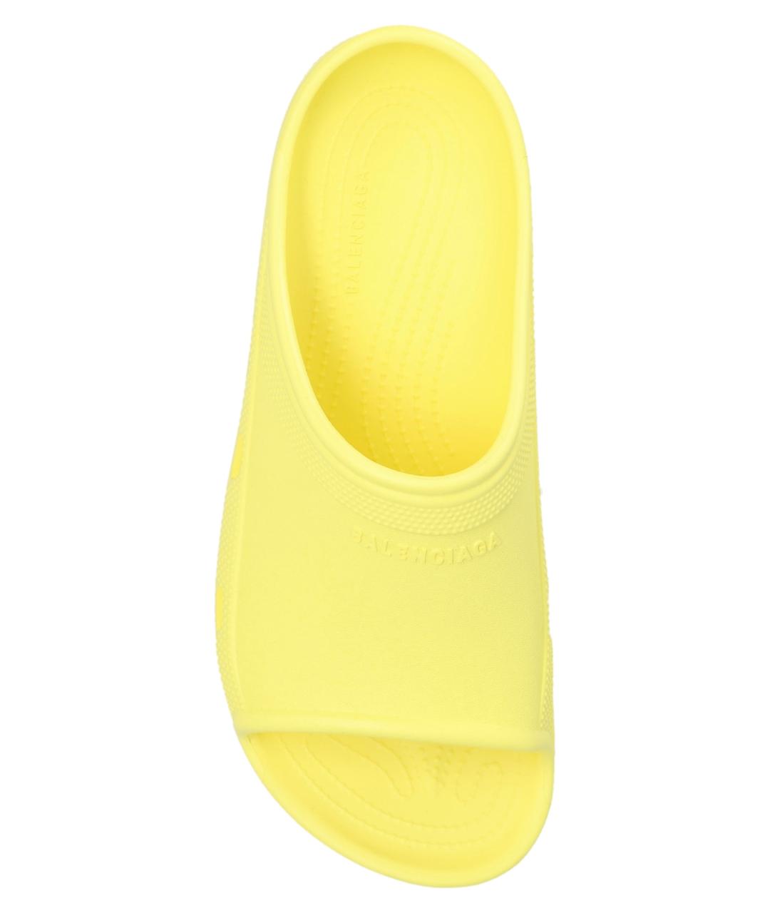 BALENCIAGA Желтые шлепанцы, фото 3
