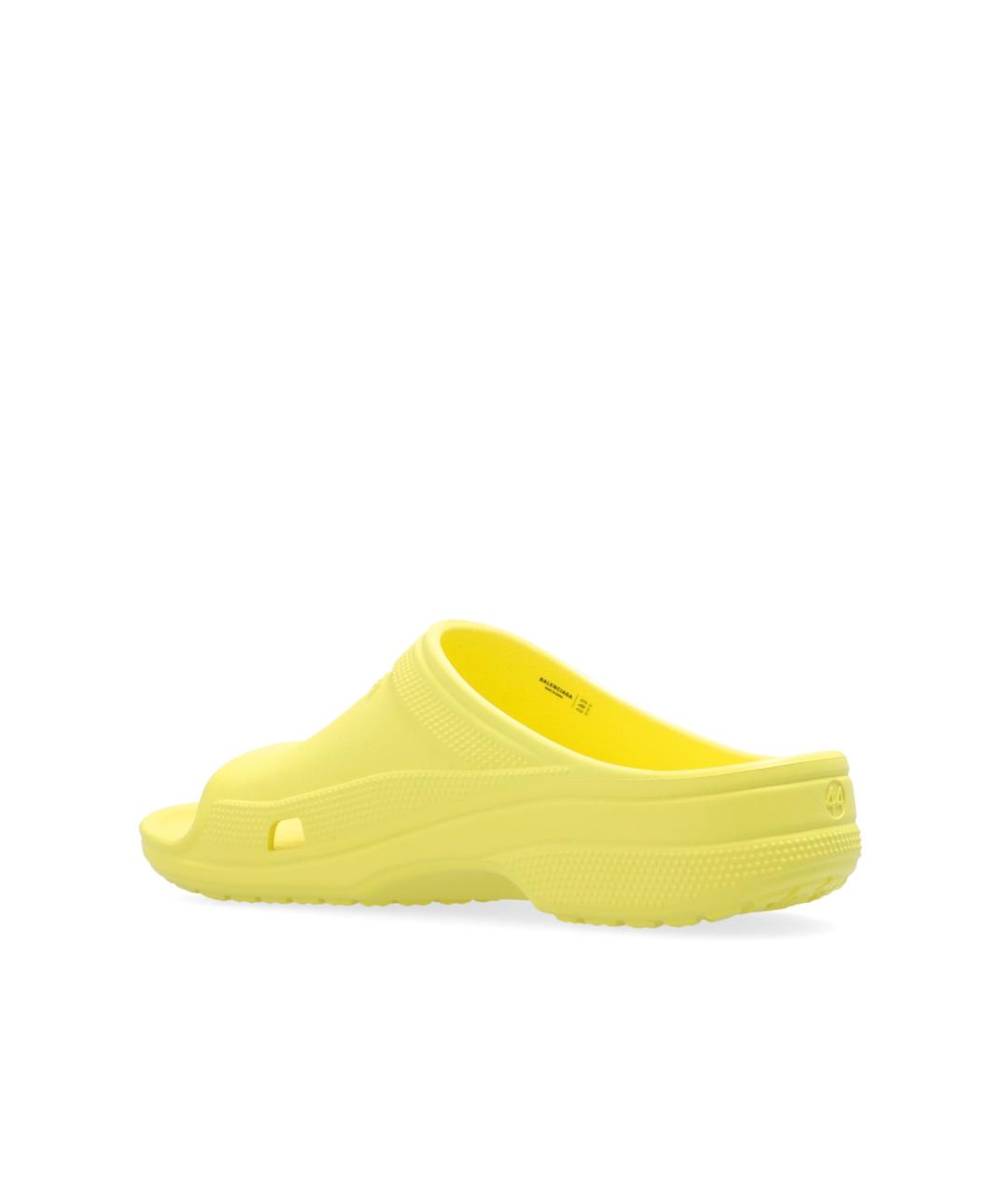 BALENCIAGA Желтые шлепанцы, фото 4