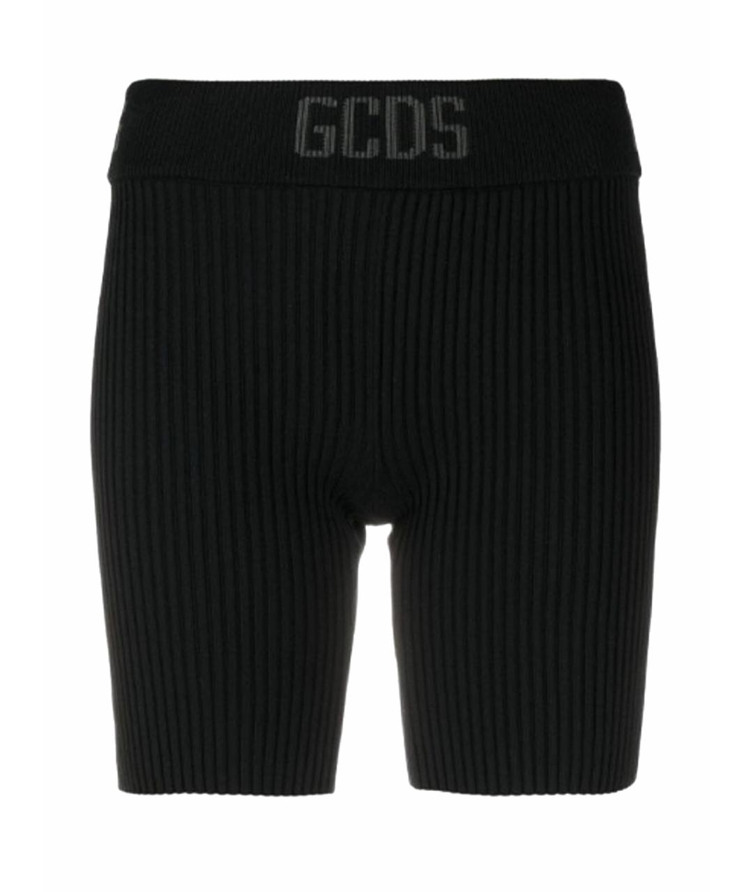 GCDS Черные полиамидовые спортивные брюки и шорты, фото 1