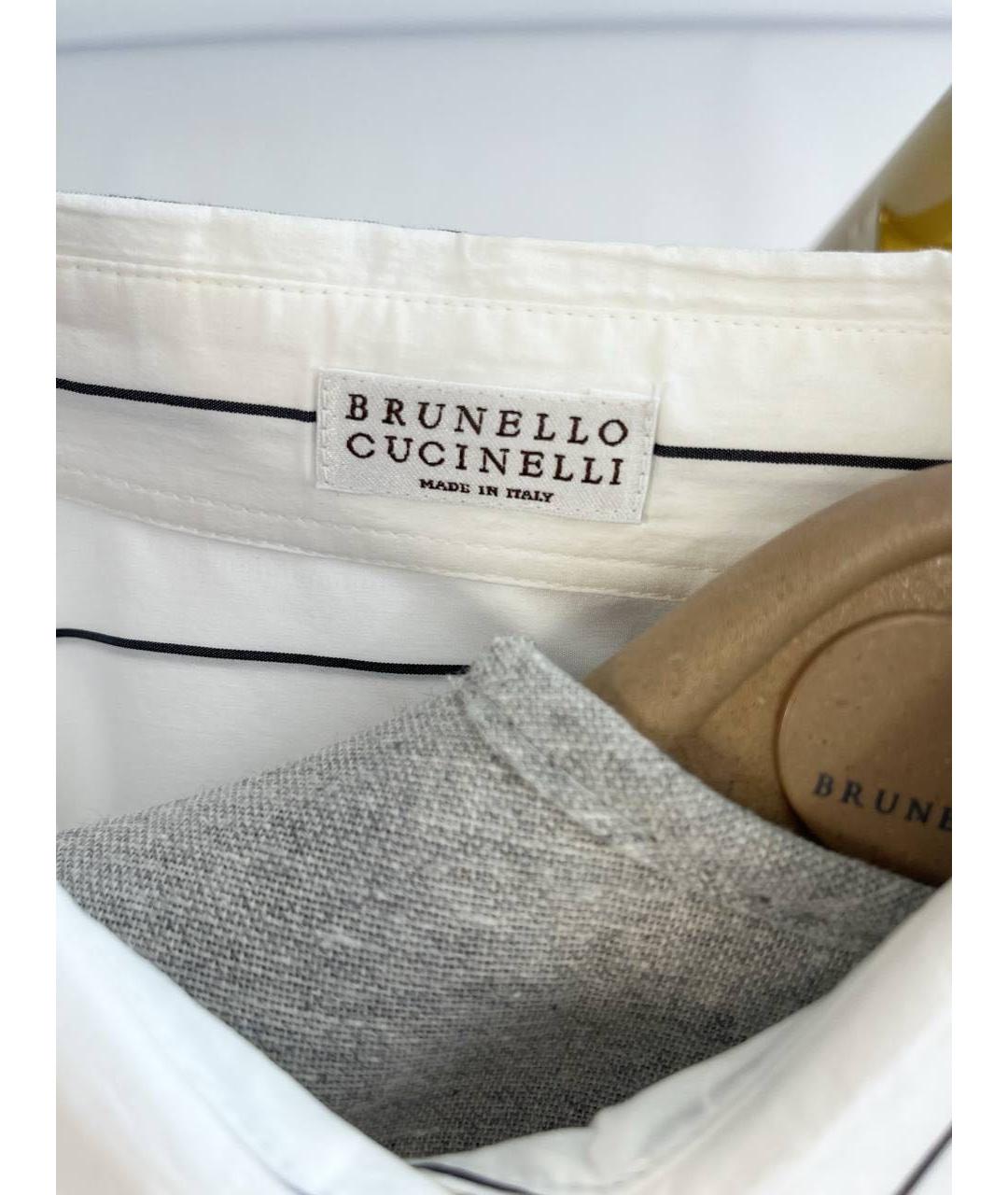 BRUNELLO CUCINELLI Белая рубашка, фото 3