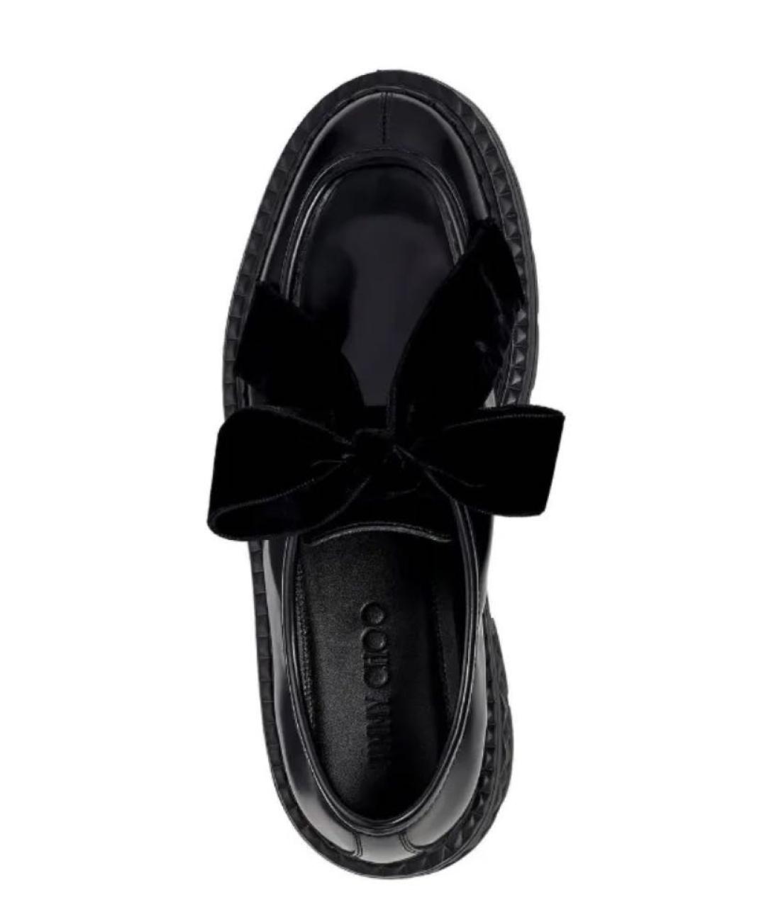 JIMMY CHOO Черные кожаные лоферы, фото 3