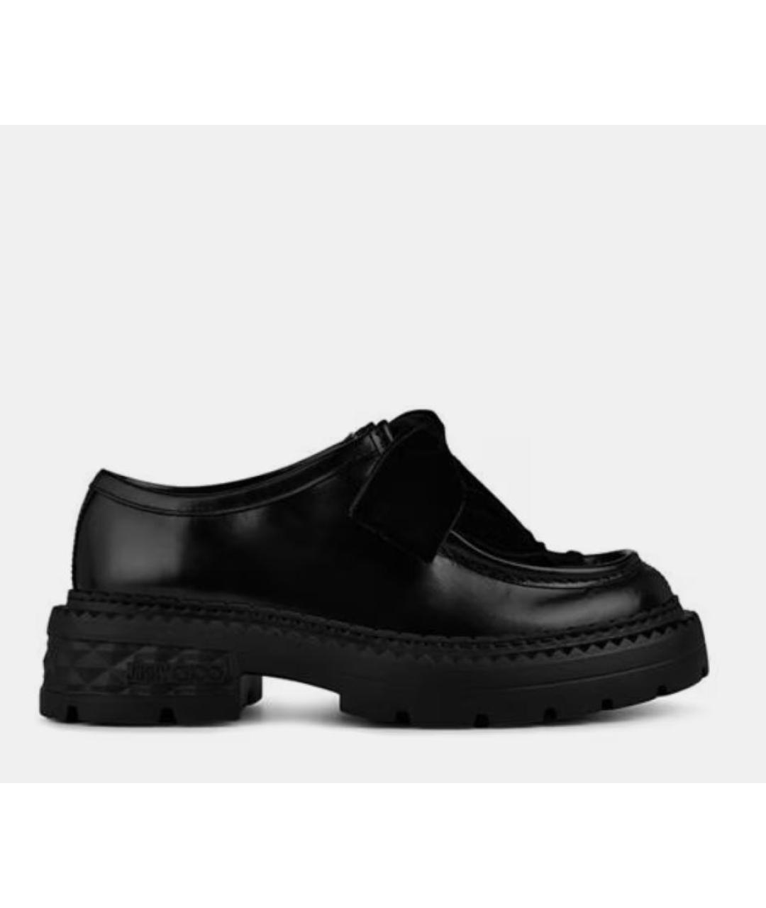 JIMMY CHOO Черные кожаные лоферы, фото 8