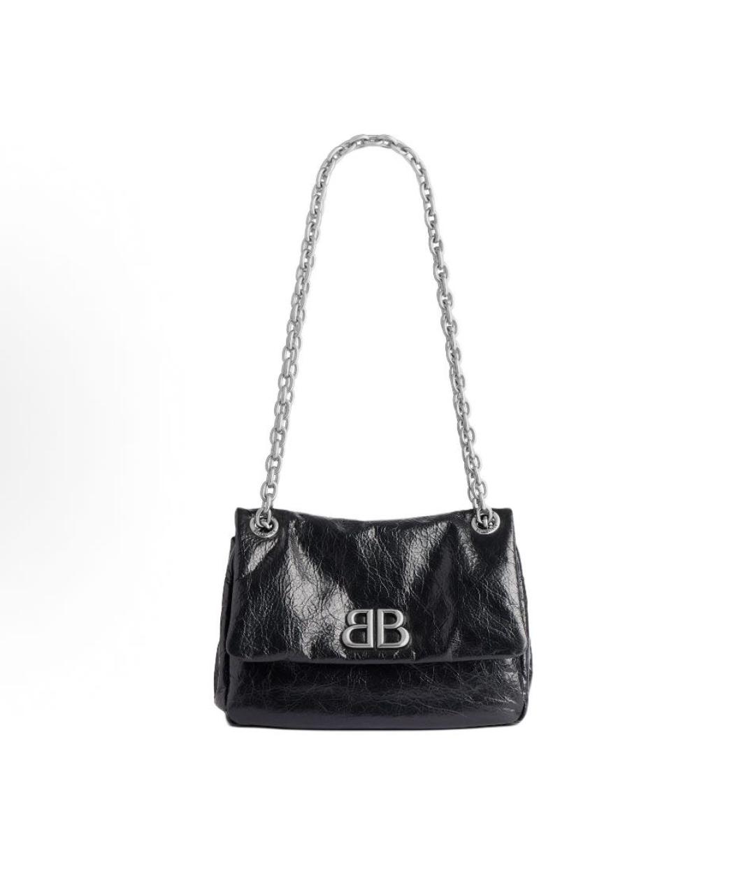 BALENCIAGA Черная сумка через плечо из лакированной кожи, фото 6