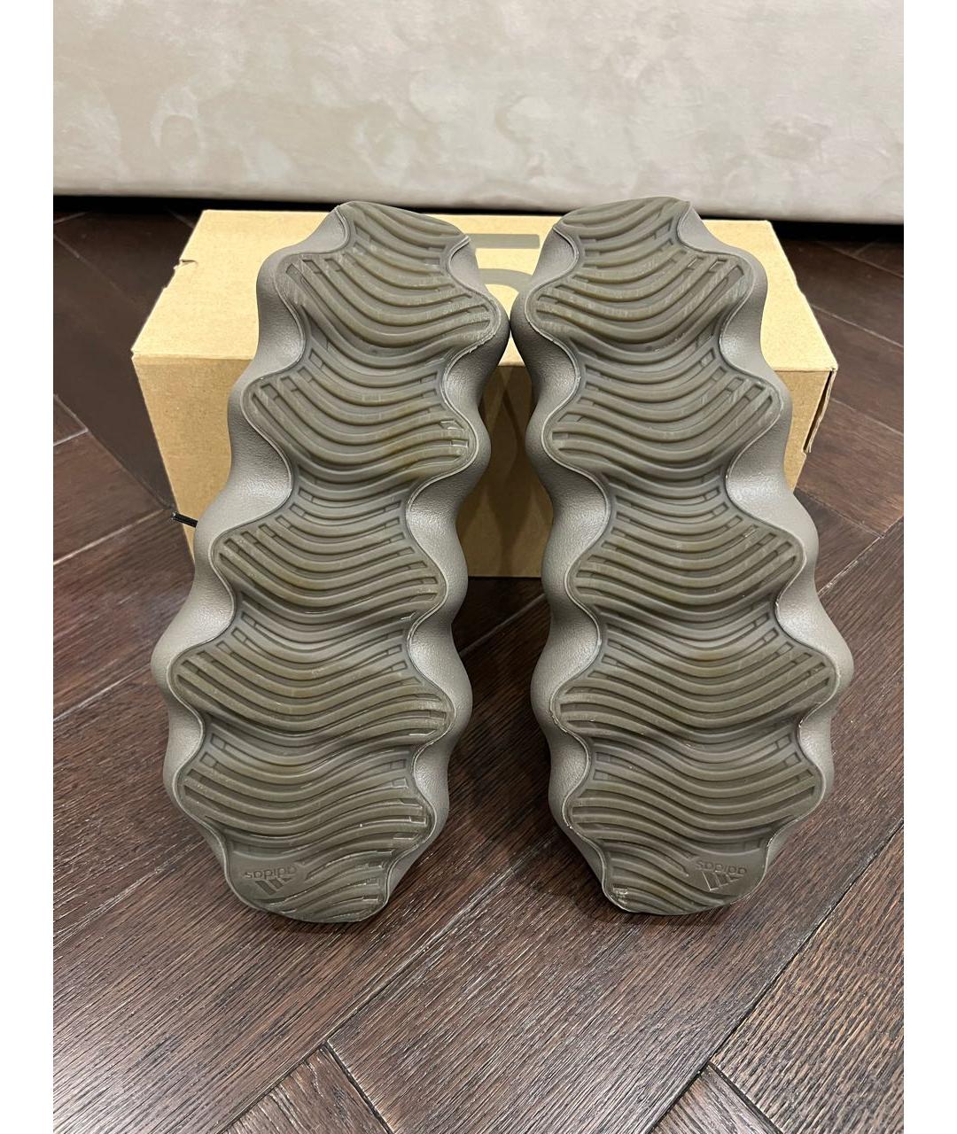 ADIDAS YEEZY Антрацитовые низкие кроссовки / кеды, фото 7