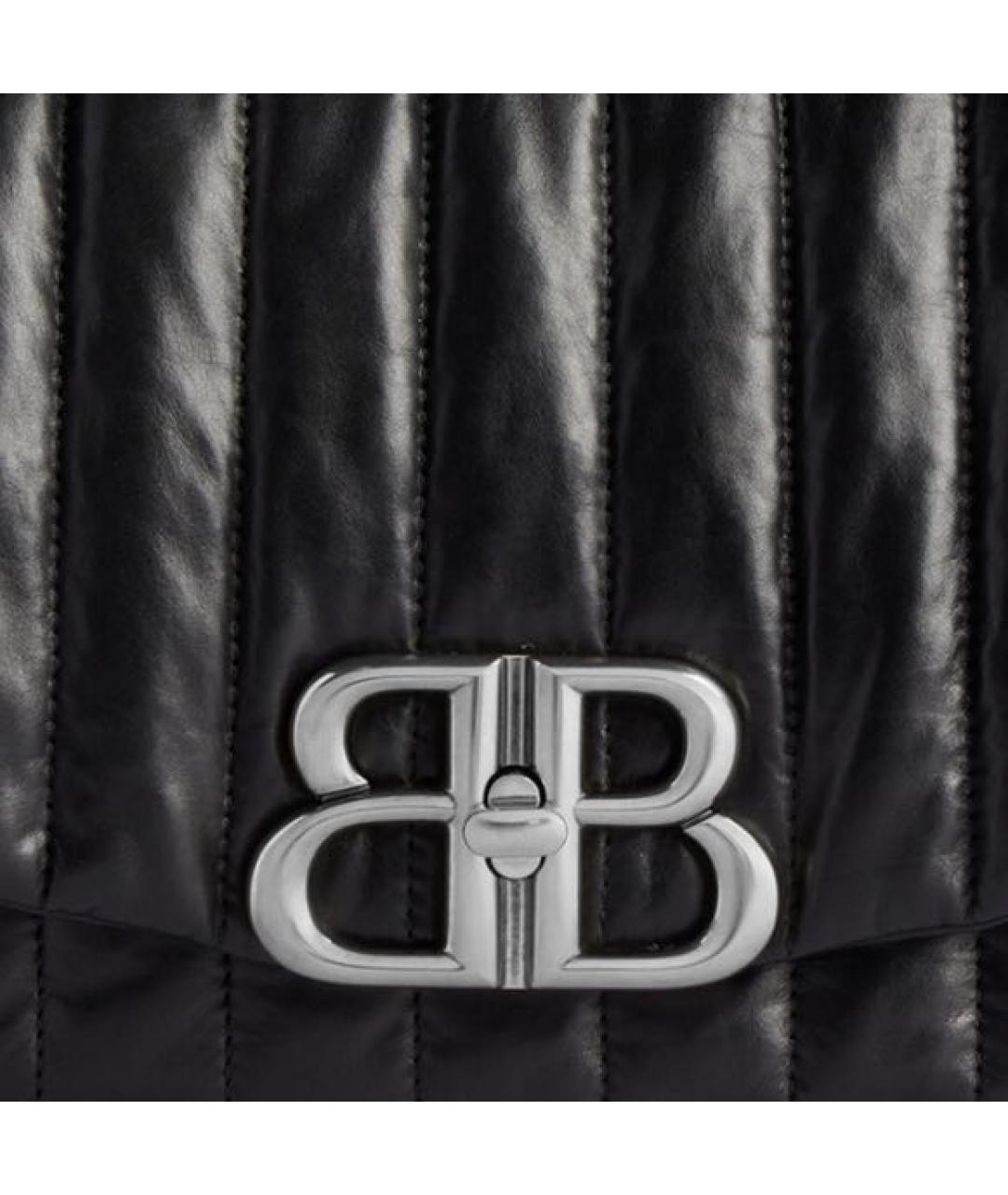 BALENCIAGA Черная кожаная сумка с короткими ручками, фото 5