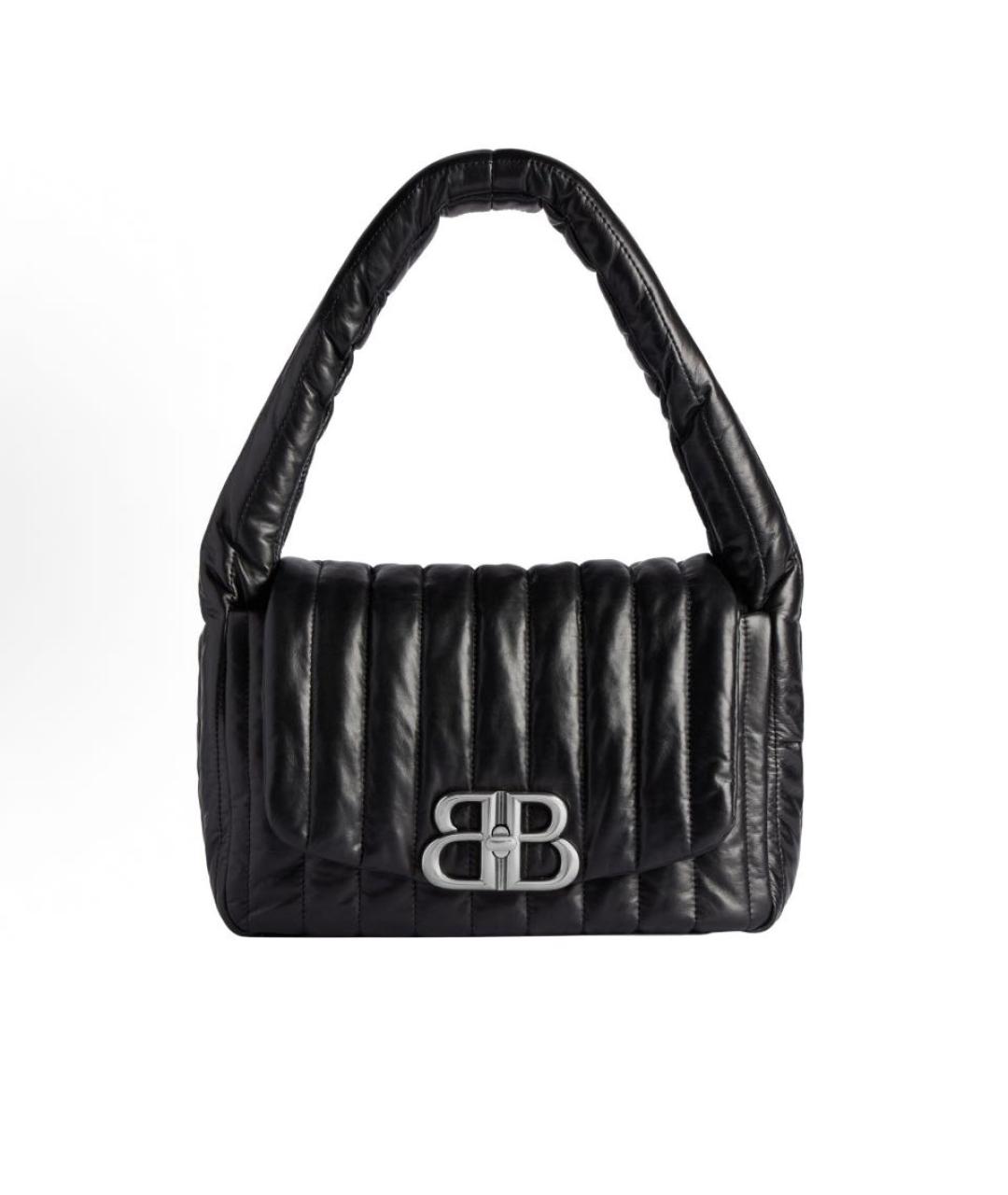 BALENCIAGA Черная кожаная сумка с короткими ручками, фото 6