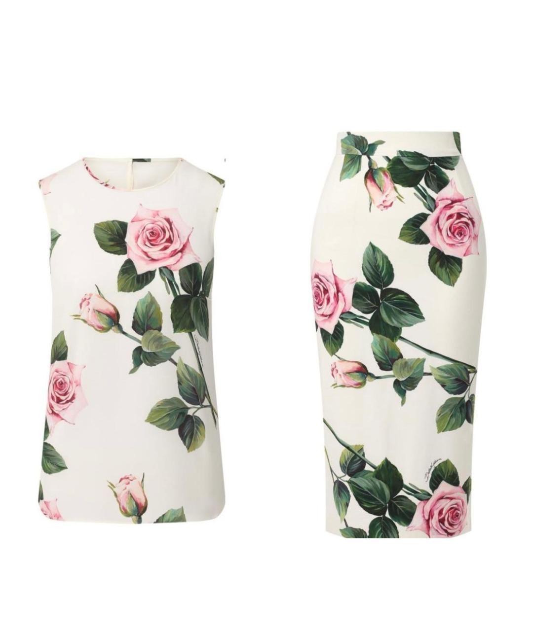 DOLCE&GABBANA Белый костюм с юбками, фото 1
