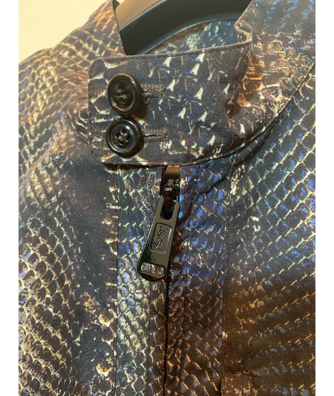 YVES SAINT LAURENT VINTAGE Синяя полиэстеровая куртка, фото 4