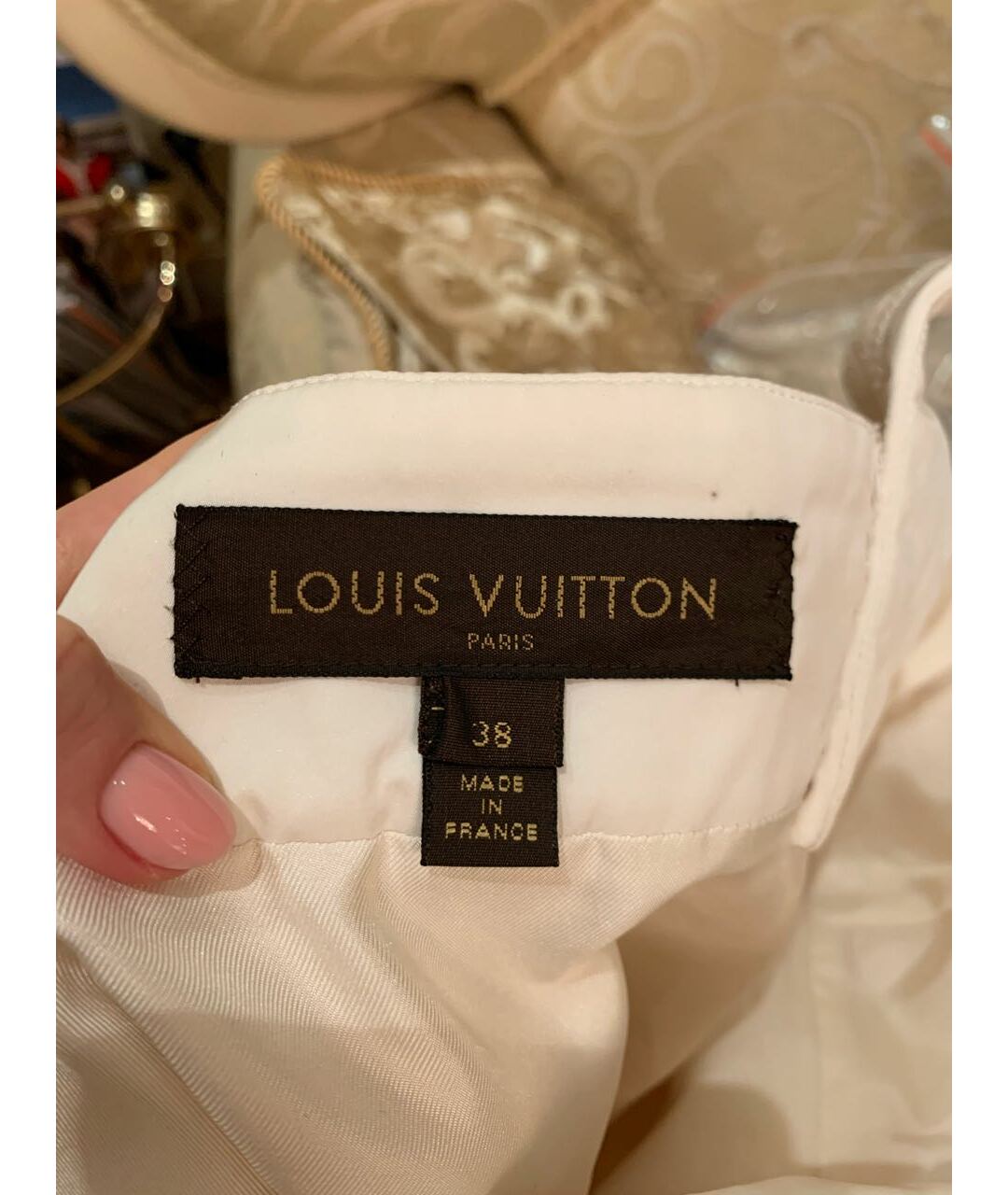 LOUIS VUITTON Бежевое повседневное платье, фото 4