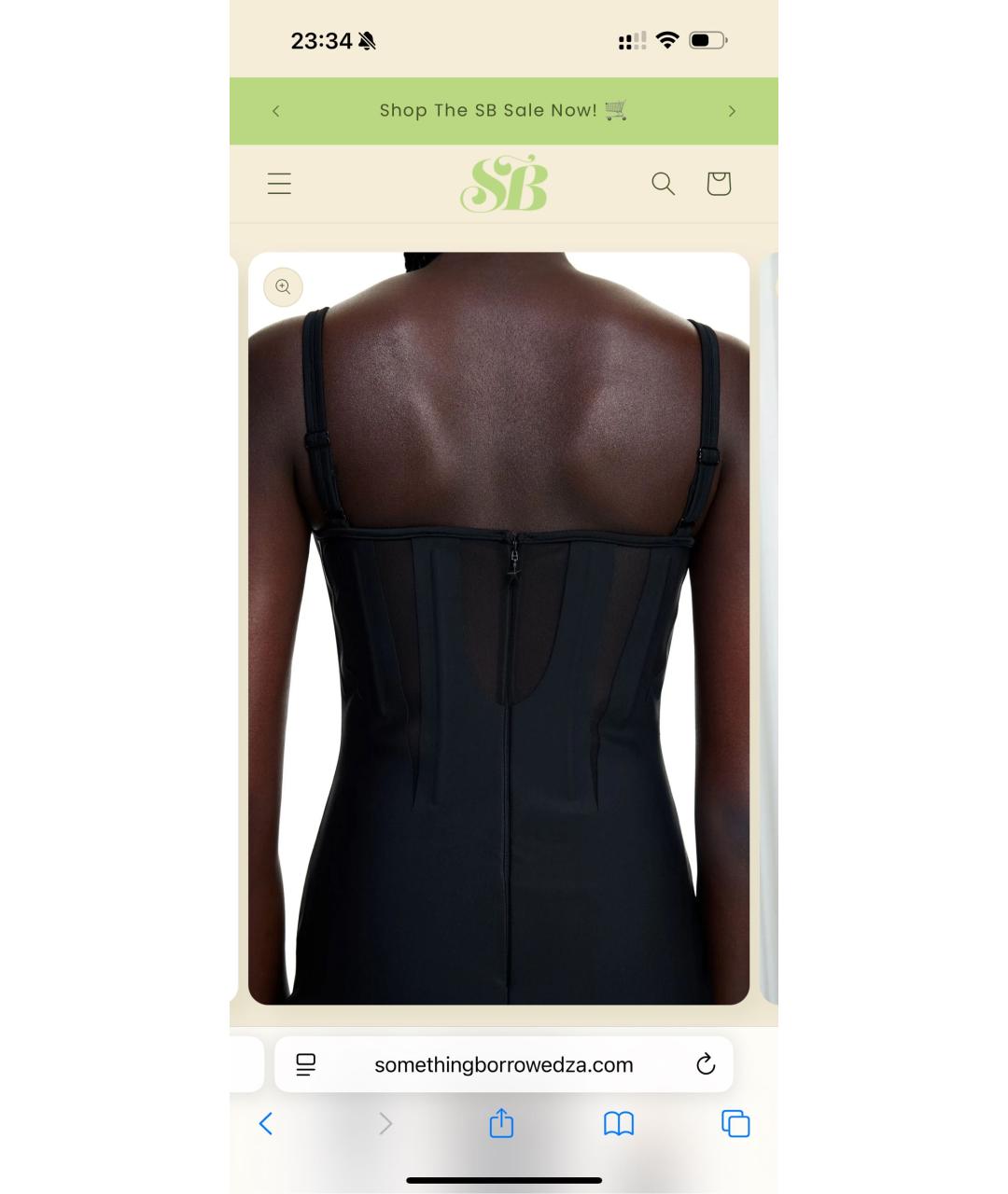 MUGLER Черное полиамидовое коктейльное платье, фото 8