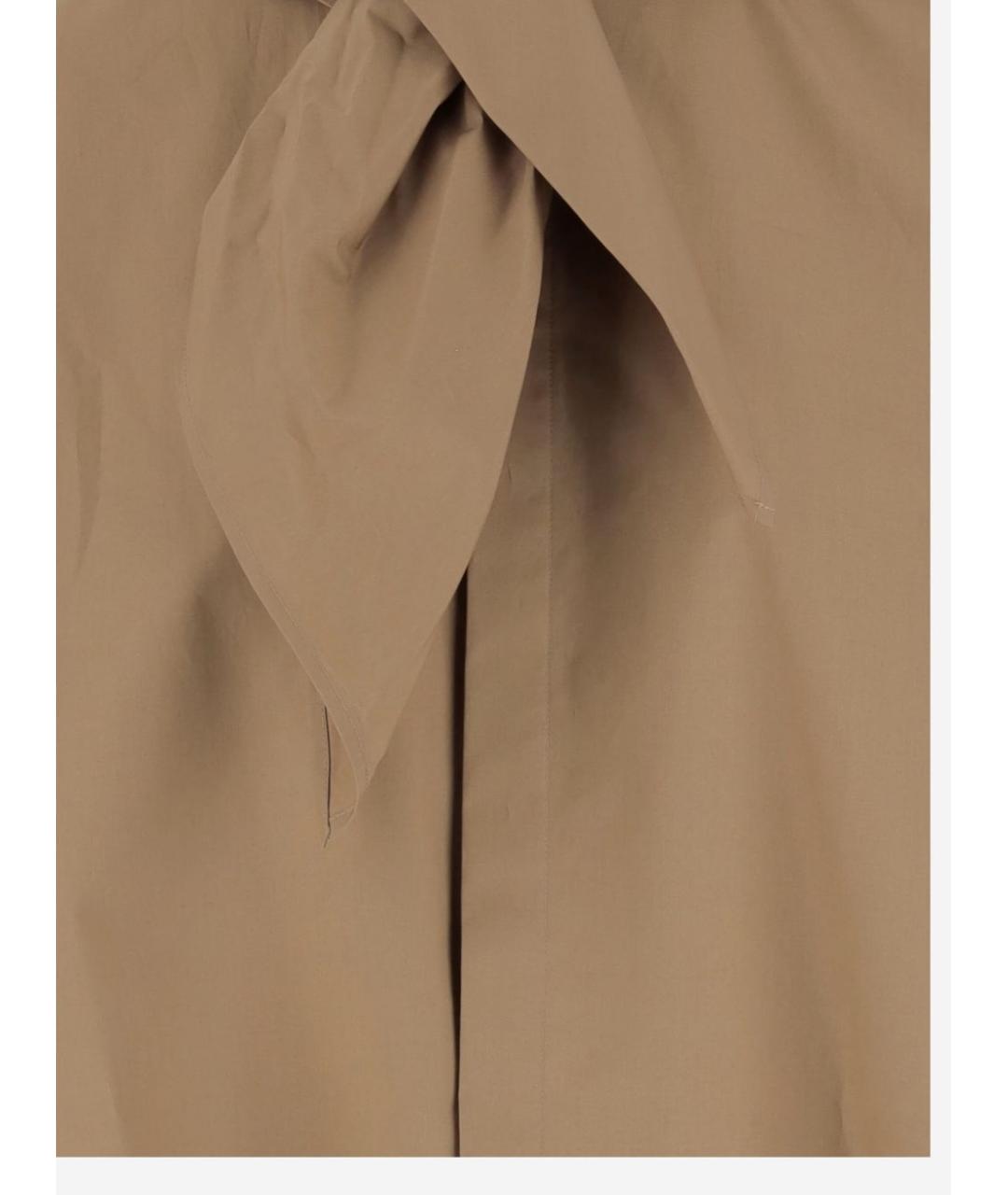Carven Коричневая хлопковая блузы, фото 2