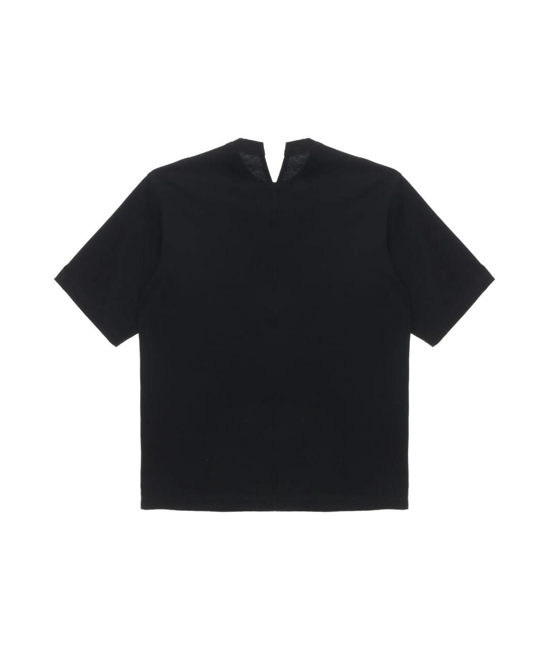 Carven Черная хлопковая футболка, фото 1