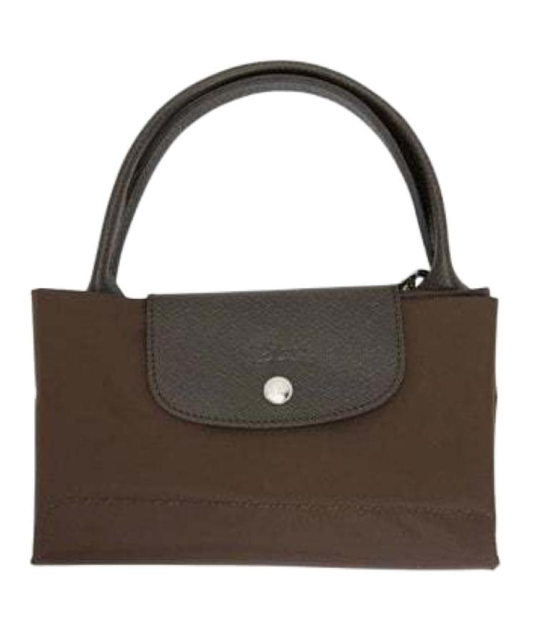 LONGCHAMP Коричневая сумка с короткими ручками, фото 7