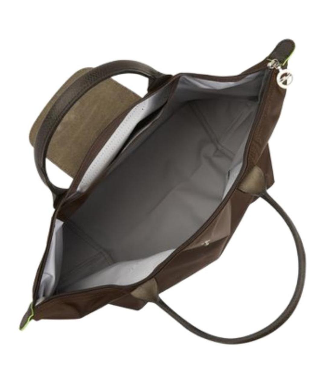 LONGCHAMP Коричневая сумка с короткими ручками, фото 5