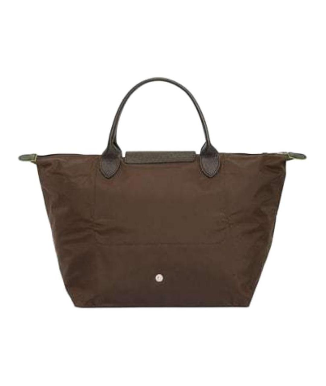 LONGCHAMP Коричневая сумка с короткими ручками, фото 3