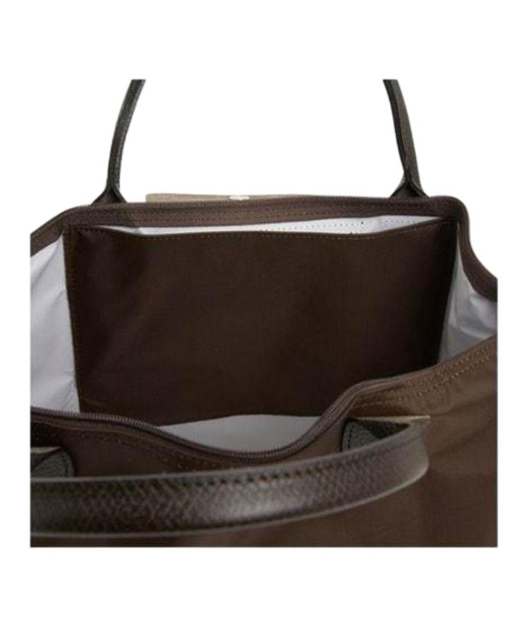 LONGCHAMP Коричневая сумка с короткими ручками, фото 9