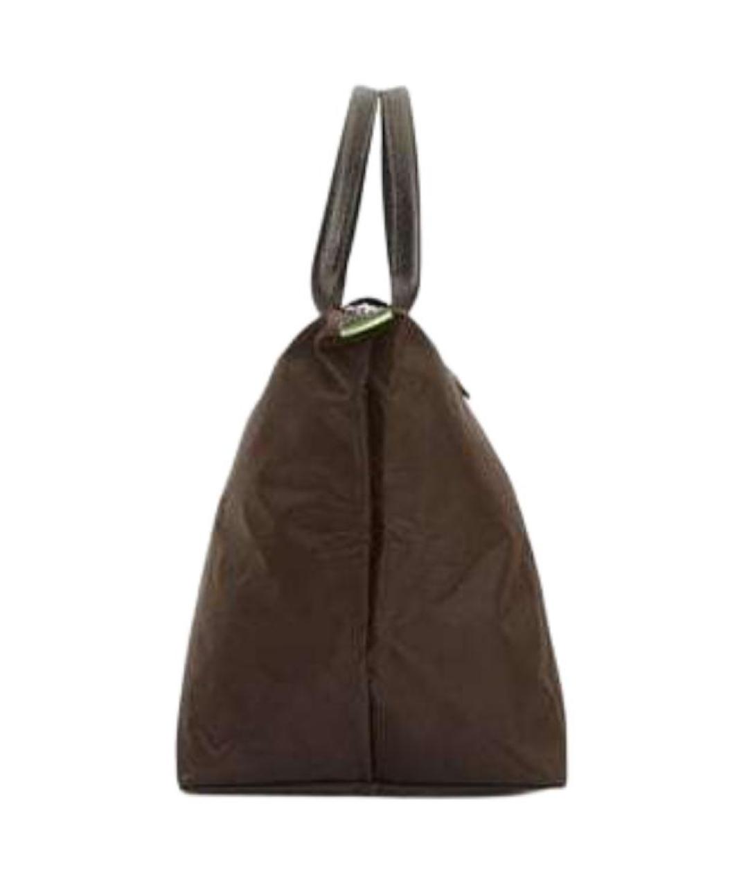 LONGCHAMP Коричневая сумка с короткими ручками, фото 2