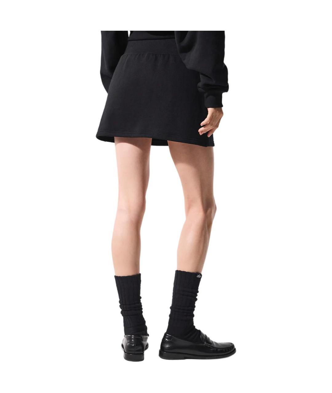 ALO YOGA Черная юбка-шорты, фото 2