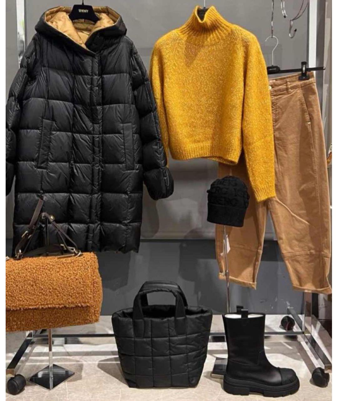 MAX MARA Черный пуховик, фото 6