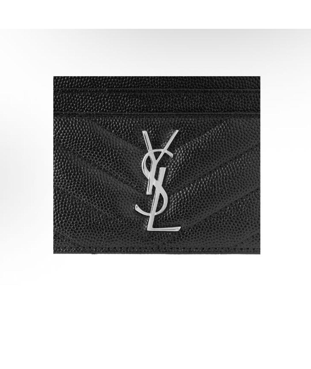 SAINT LAURENT Черный кардхолдер, фото 4