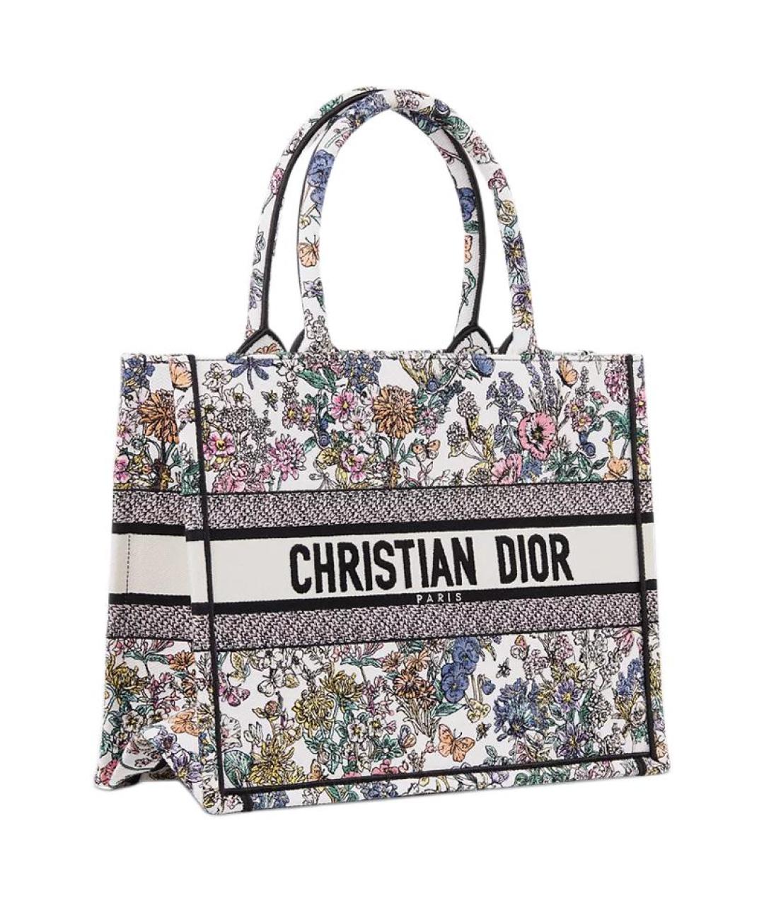 CHRISTIAN DIOR Белая сумка с короткими ручками, фото 2