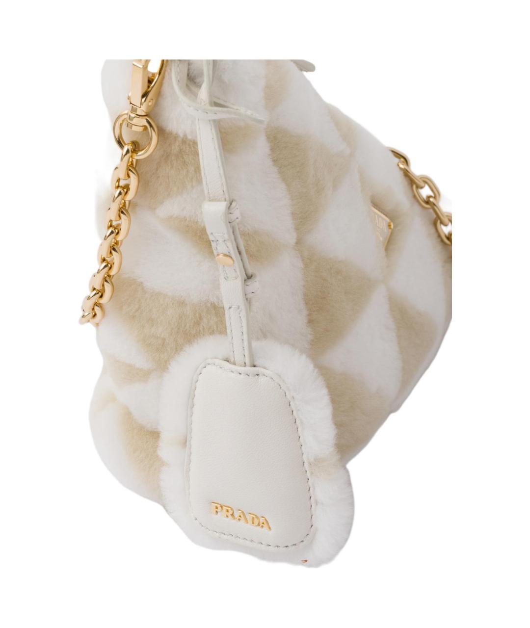 PRADA Бежевая сумка через плечо, фото 6