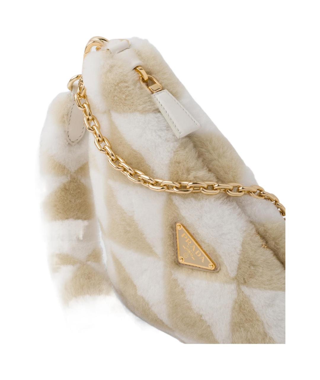 PRADA Бежевая сумка через плечо, фото 5