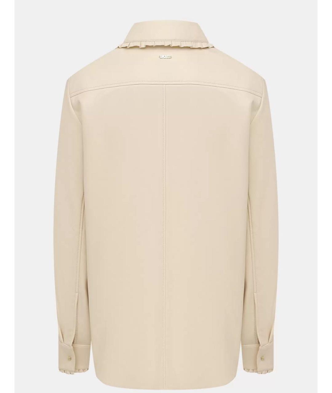 HUGO BOSS Бежевая полиэстеровая рубашка, фото 2