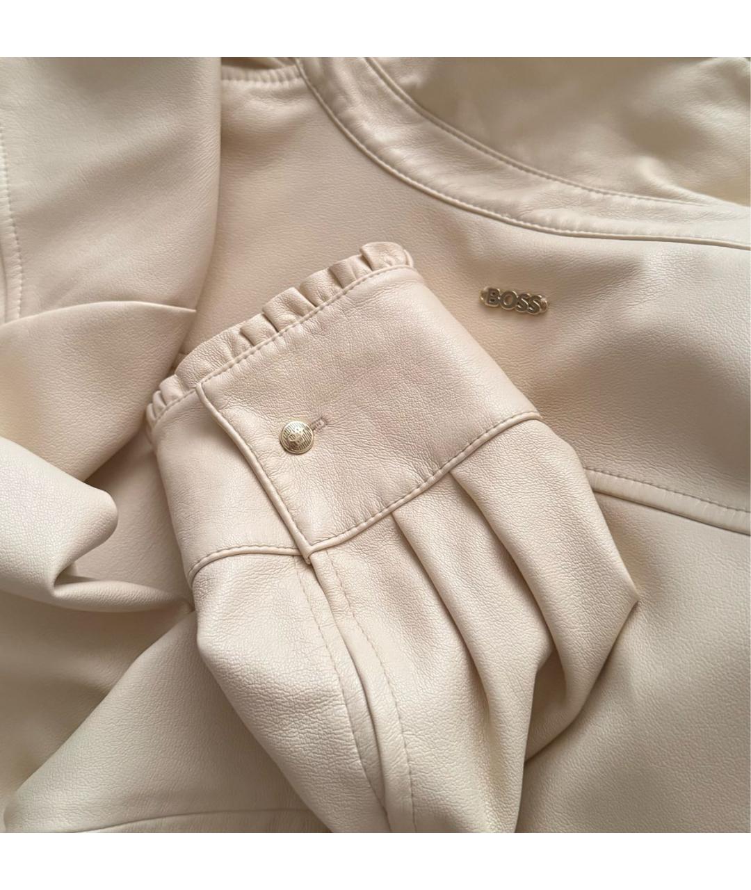 HUGO BOSS Бежевая полиэстеровая рубашка, фото 4