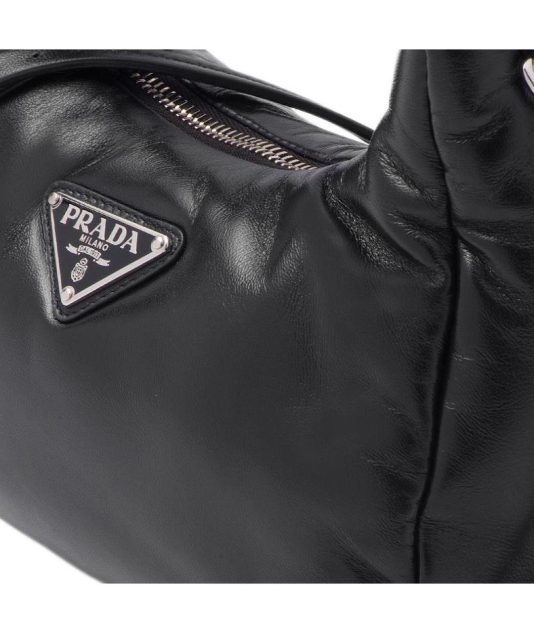 PRADA Черная сумка с короткими ручками, фото 7