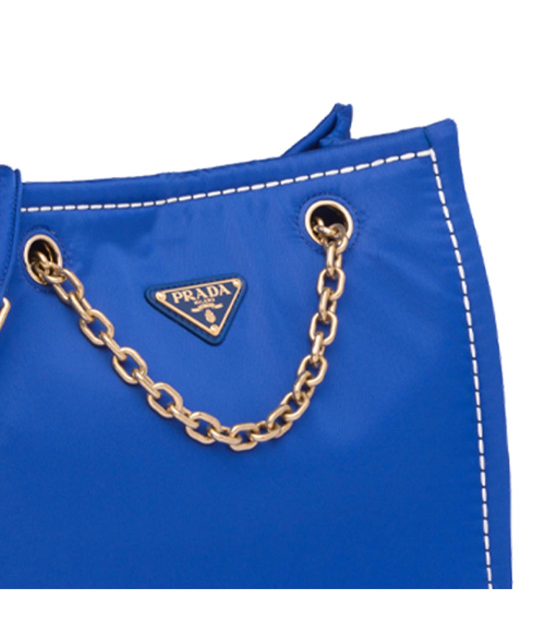 PRADA Синяя сумка через плечо, фото 3