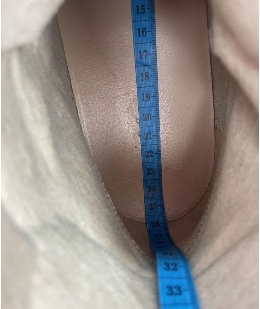 MAX MARA Белые кожаные кеды, фото 5