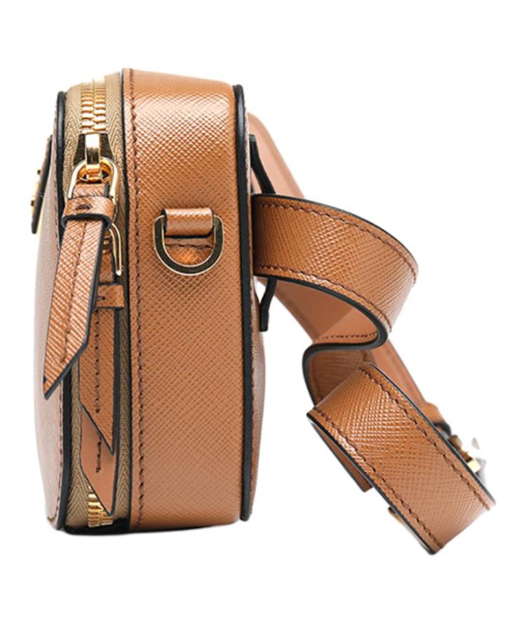 PRADA Коричневая кожаная сумка через плечо, фото 2