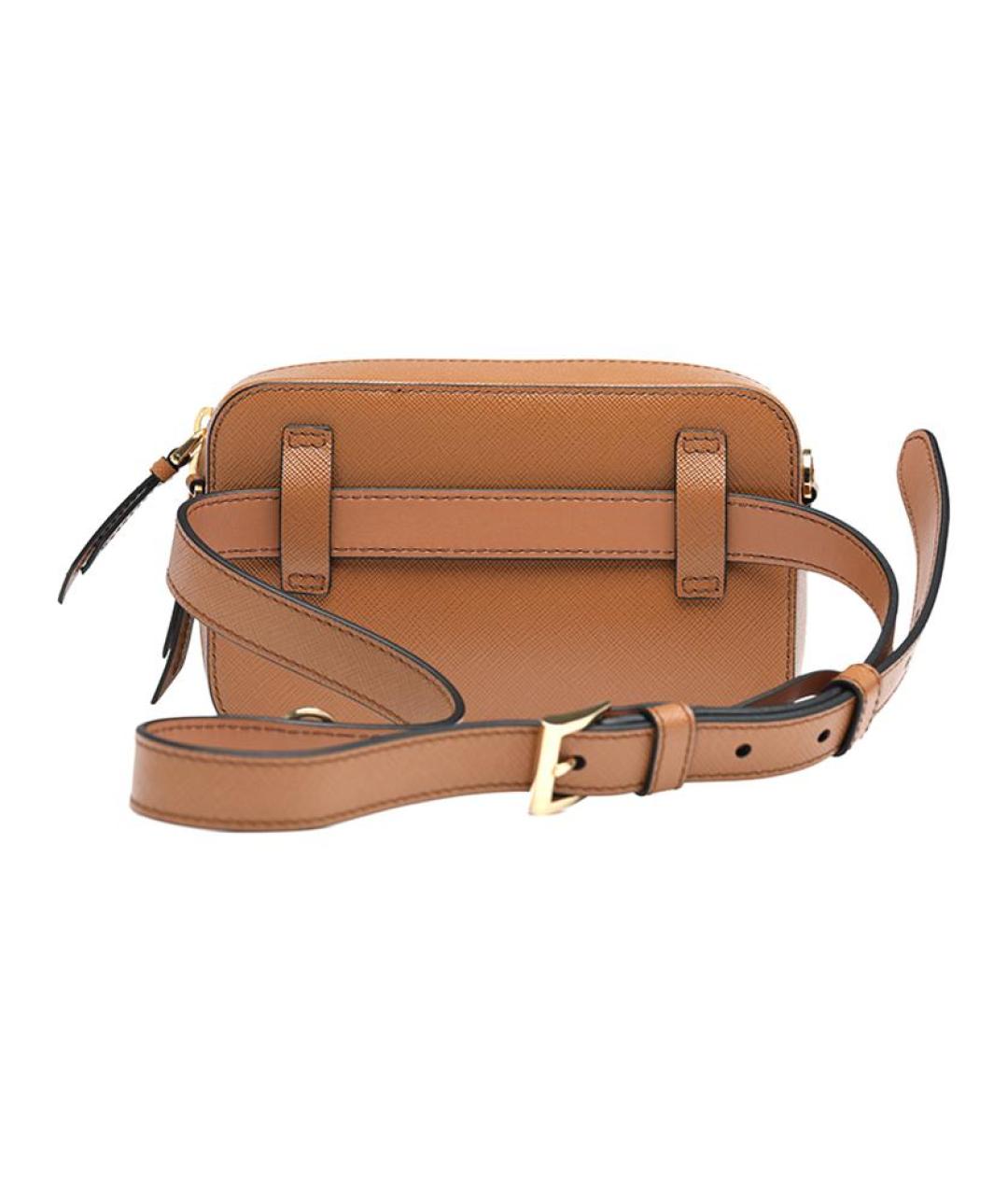 PRADA Коричневая кожаная сумка через плечо, фото 4