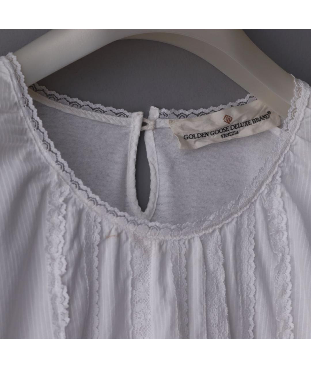GOLDEN GOOSE DELUXE BRAND Белая хлопковая блузы, фото 3
