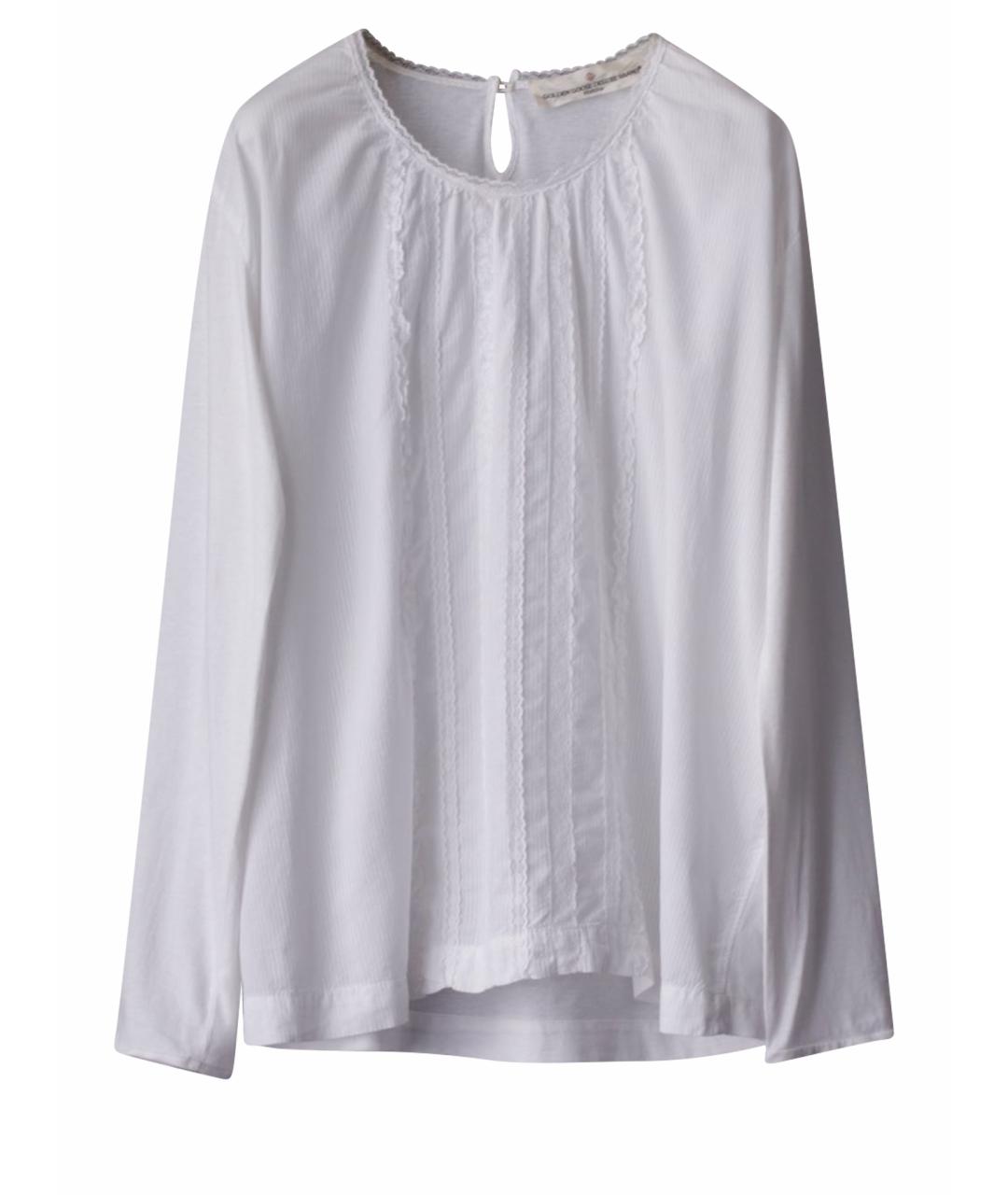 GOLDEN GOOSE DELUXE BRAND Белая хлопковая блузы, фото 1