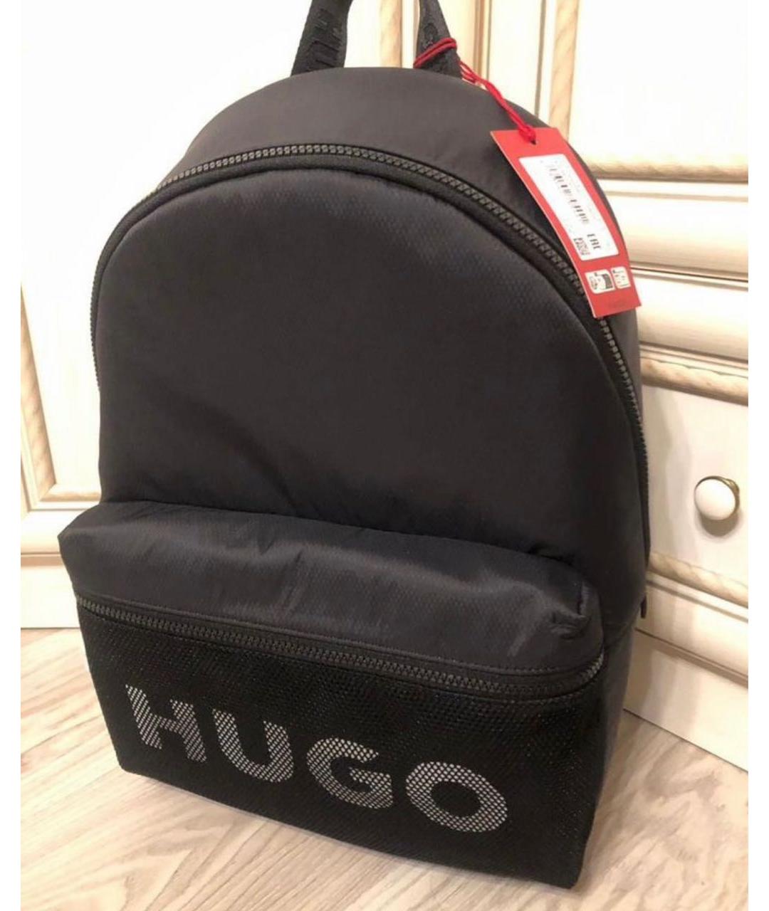 HUGO Черный рюкзак, фото 5